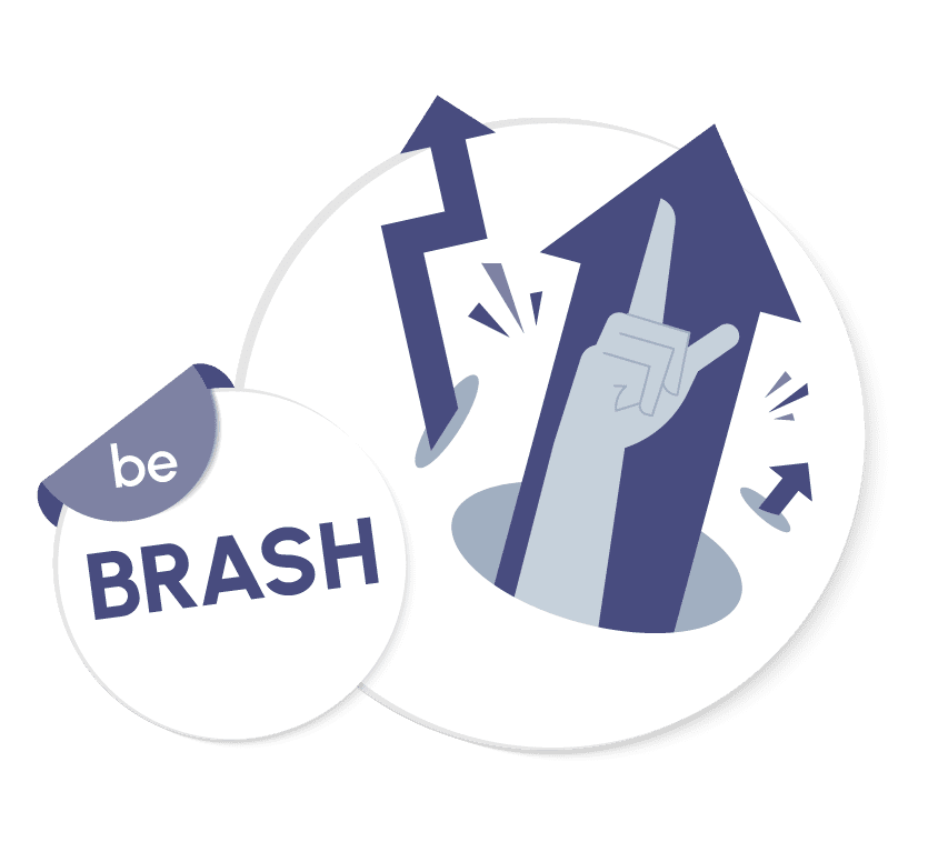 Rocket Illustration of technology powering business growth, representing AI-first IT services that drive results
