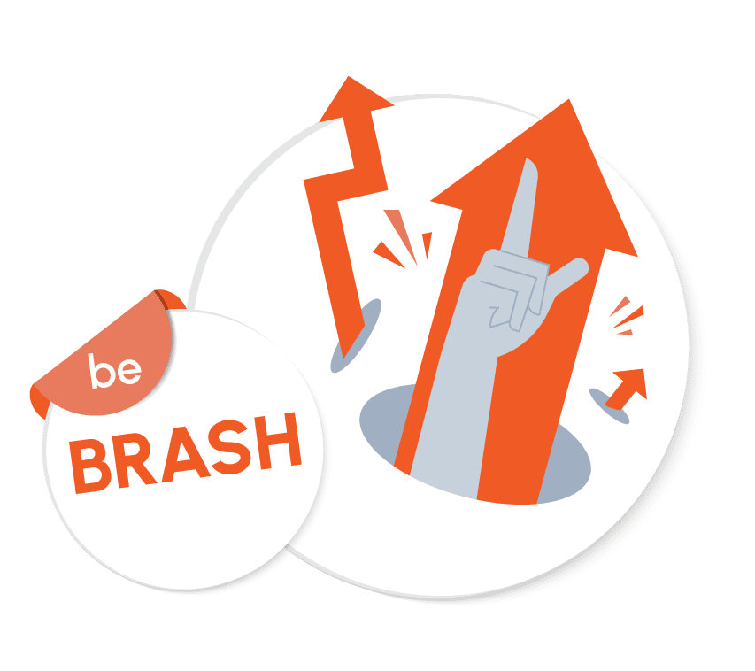Rocket launching to represent AI-first website design driving business growth and results